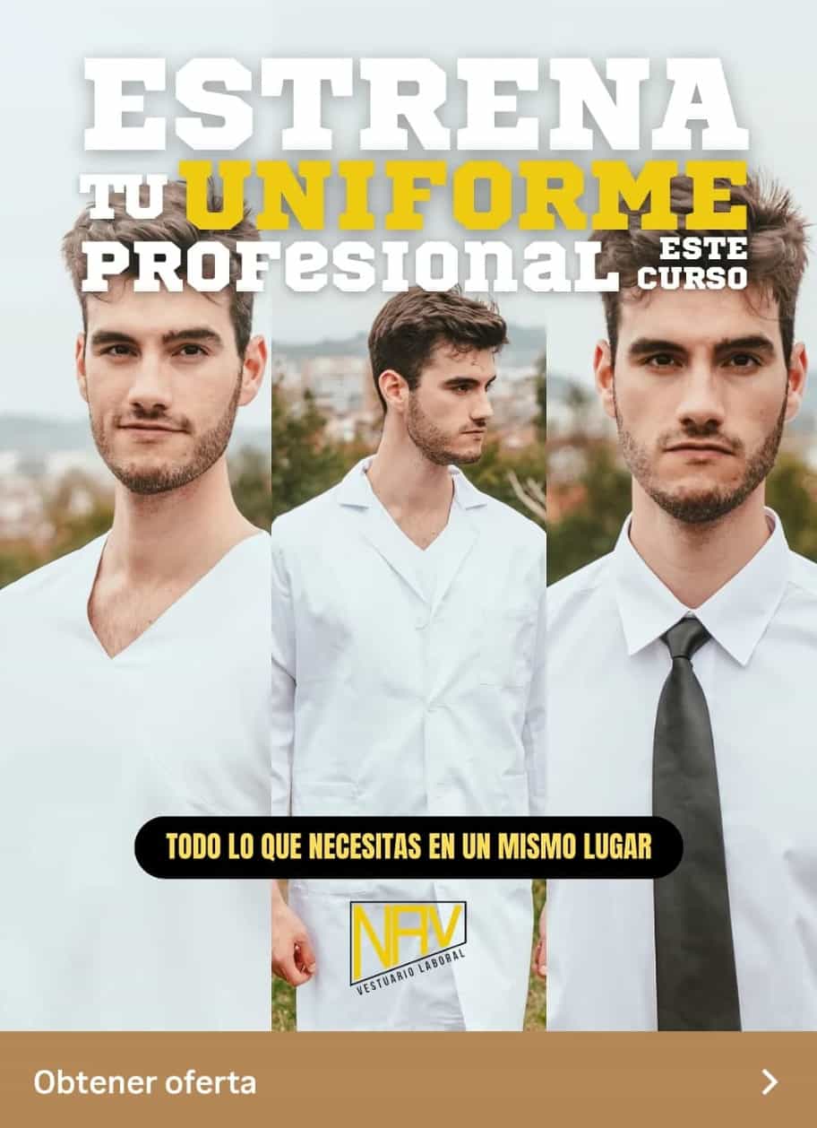 Estrena tu uniforme profesional